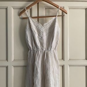 Abercrombie Fitch A&F Lace Embroidered Embellished Mini Dress XS